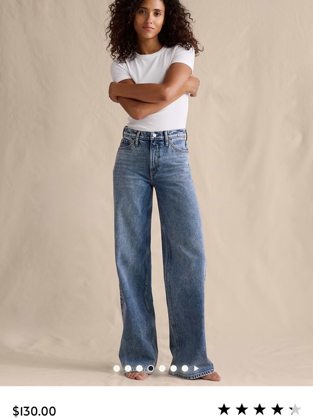 Banana Republic Icon Classic wide leg jeans 30P